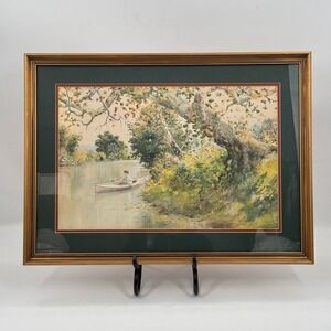 Paul Sawyier Mayme on the Elkhorn Framed Collector Print Kentucky River Scene